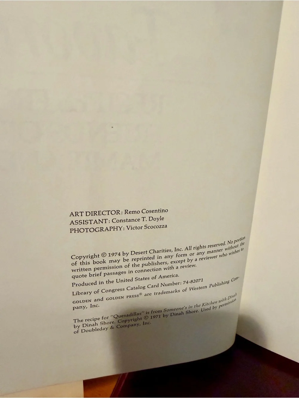 Five-Star Favorites Recipes from Friends of Mamie & Ike Eisenhower HC DJ 1974